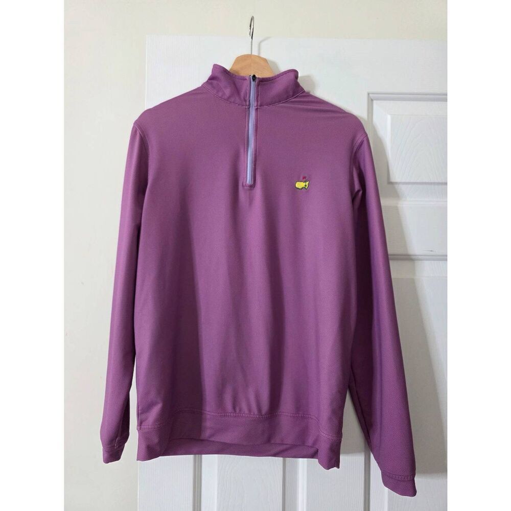 Masters Designed by Peter Millar Men’s Golf Long Sleeve Quarter Zip Jacket Sweat
